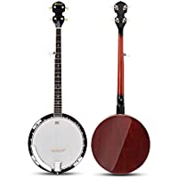Los mejores  - COSTWAY Banjo de 5 Cuerdas con Bolsa Paño de Limpieza- Sintonizador- Correa y 3 Púas
